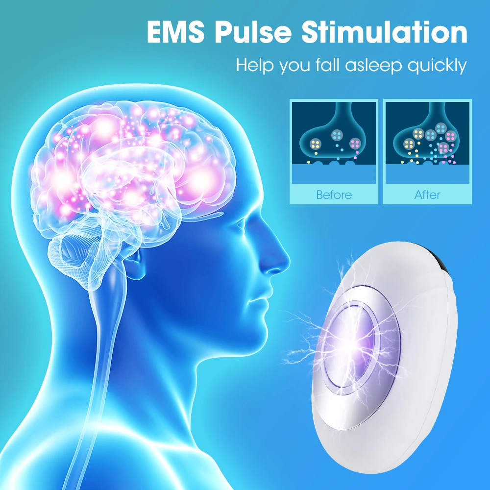 Handheld CES Sleep Aid Microcurrent EMS Pulse Device Hypnosis Insomnia Mental Stress Pressure Relief Anxiety Eliminat Relax - Image 3