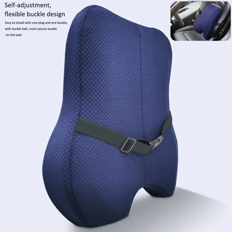 Memory Foam Seat Cushion Waist Back Support Pillow Set Orthopedic Ergonomic Coccyx Relief Hip Lumbar Pad for Office Chair Car - Image 5
