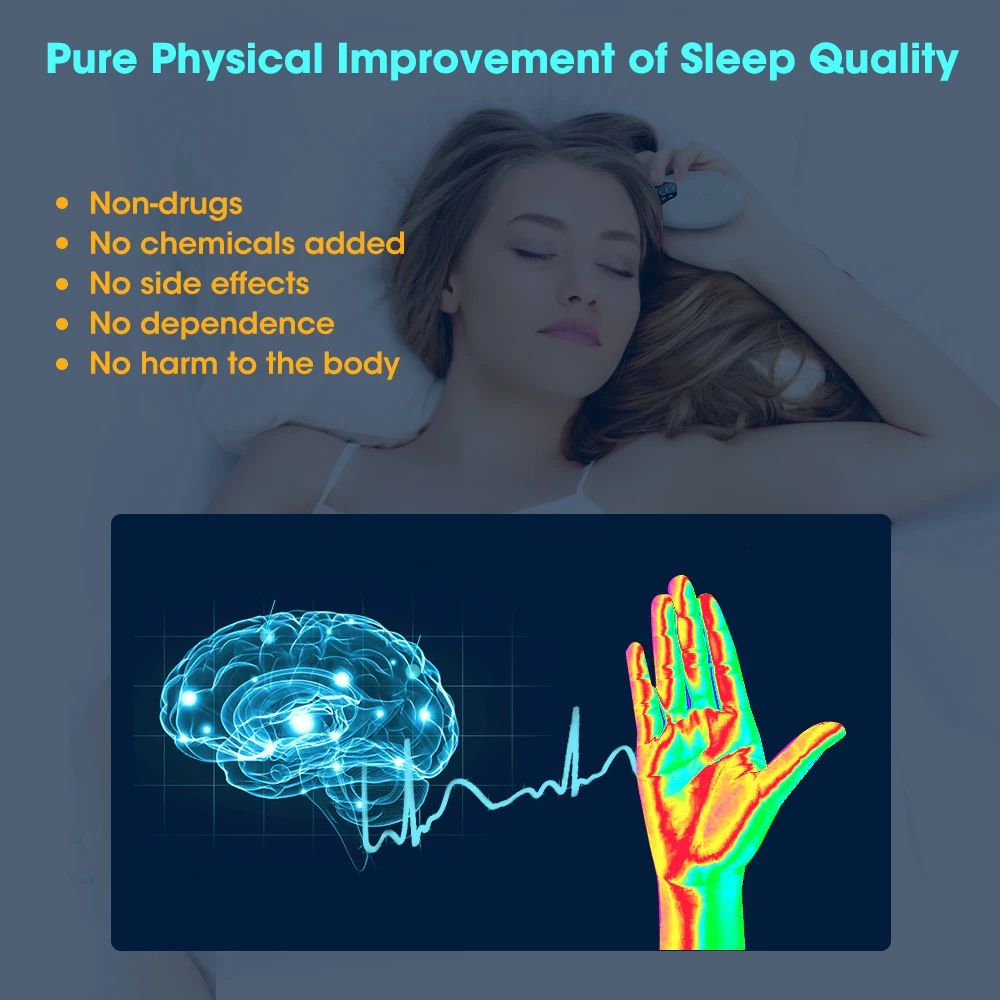 Handheld CES Sleep Aid Microcurrent EMS Pulse Device Hypnosis Insomnia Mental Stress Pressure Relief Anxiety Eliminat Relax - Image 4